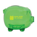 Translucent Green Classic Piggy Bank
